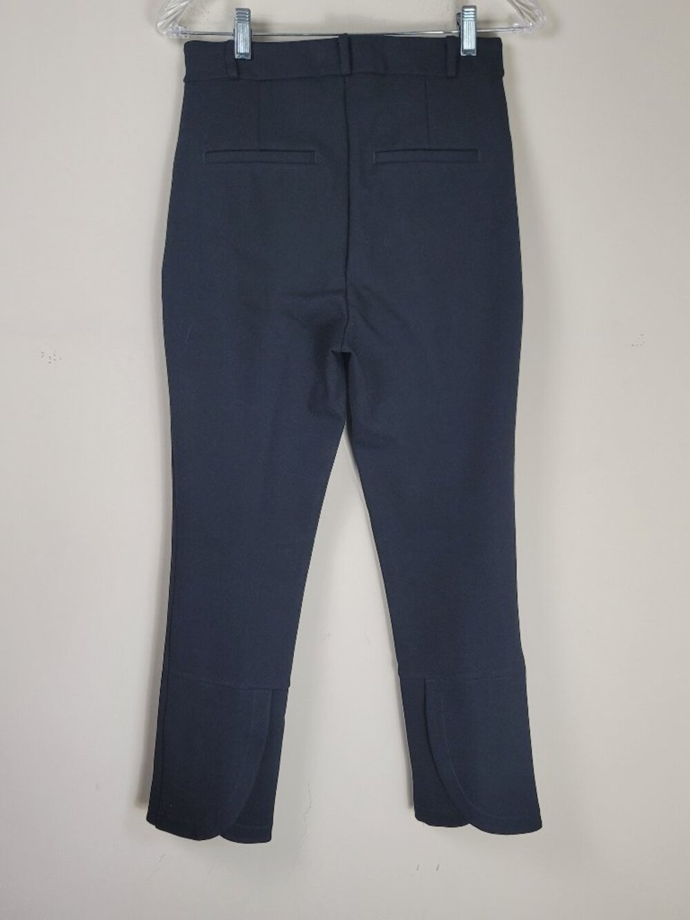 Anthropologie Essential Trouser Pants Black Tulip Hem Slim Ankle Size 4 - Picture 3 of 11